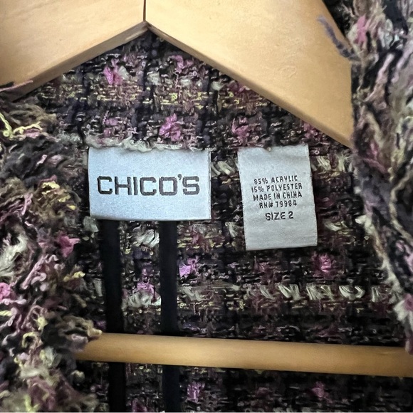 Chico's Multicolor Tweed Blazer - Picture 3 of 6
